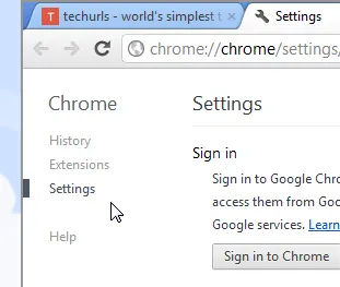 Browserling Chrome 19 Settings