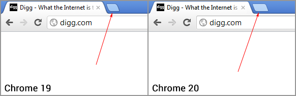Browserling Chrome 20 New Tab Button