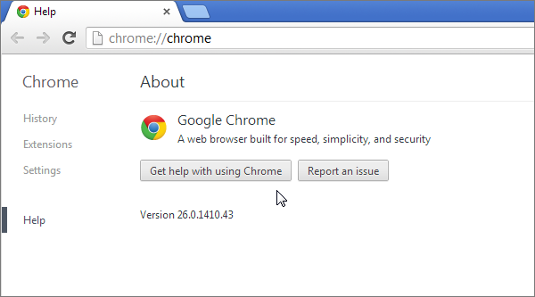 Web test in Chrome 26