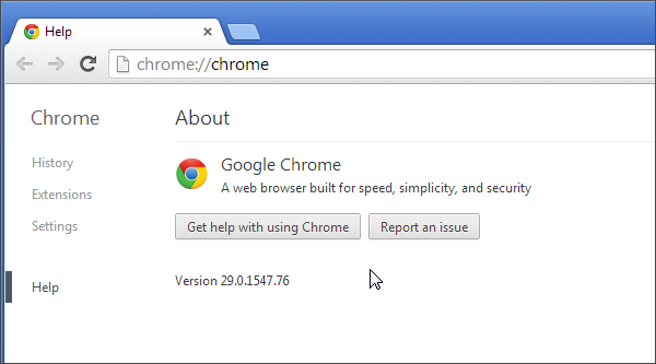 Browser testing in Chrome 29