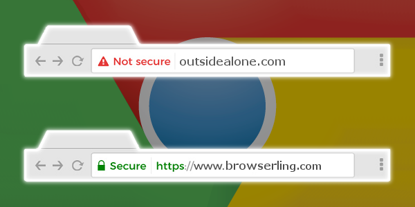Chrome 68 not secure and secure