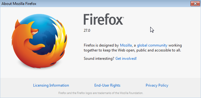 Web browser testing in Firefox 27