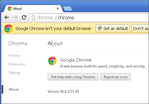 Cross-browser testing in Chrome 41